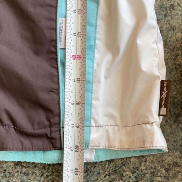 ZeroXposur Girls L Jacket Brown White Blue Coffeebean Reversible Coat Polyester - Picture 11 of 11